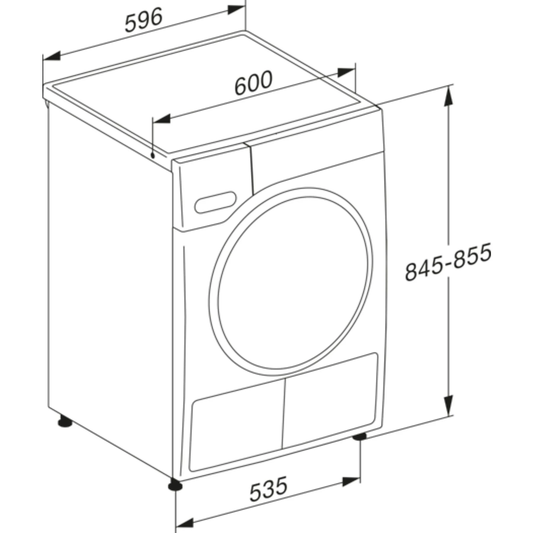 MIELE TWA520WP 8kg T1 Witte Editie Actieve Warmtepomp Wasdroger (8kg, Lotuswit) - obrazek 3