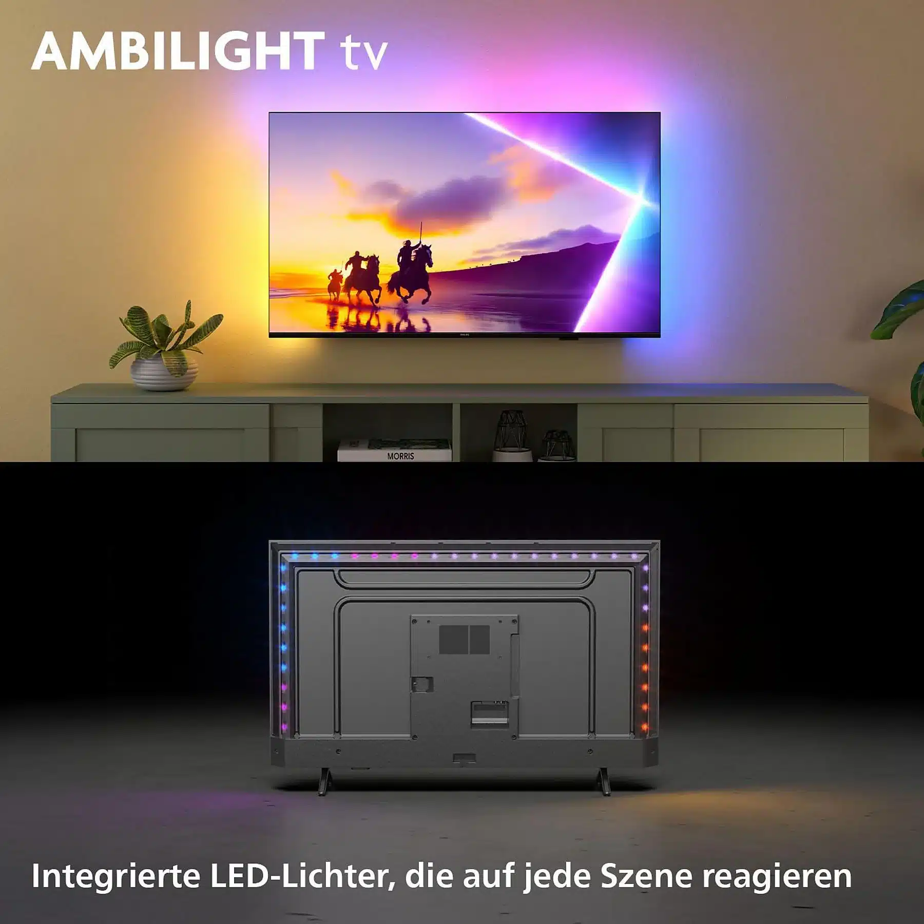 PHILIPS 43PUS8550/12 LED Ambilight TV (piatto, 43 Zoll / 108 cm, UHD 4K, SMART TV, Ambilight) - obrazek 2