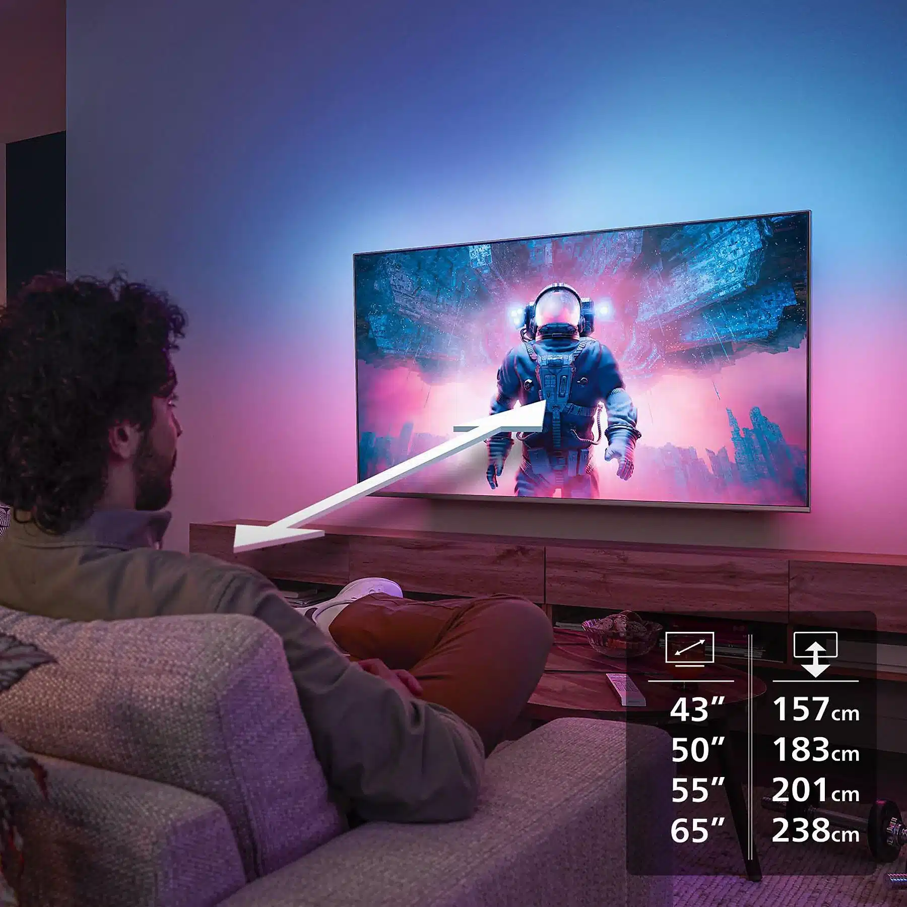 PHILIPS 55PUS8550/12 LED Ambilight TV (piatto, 55 Zoll / 139 cm, UHD 4K, SMART TV, Ambilight) - obrazek 7