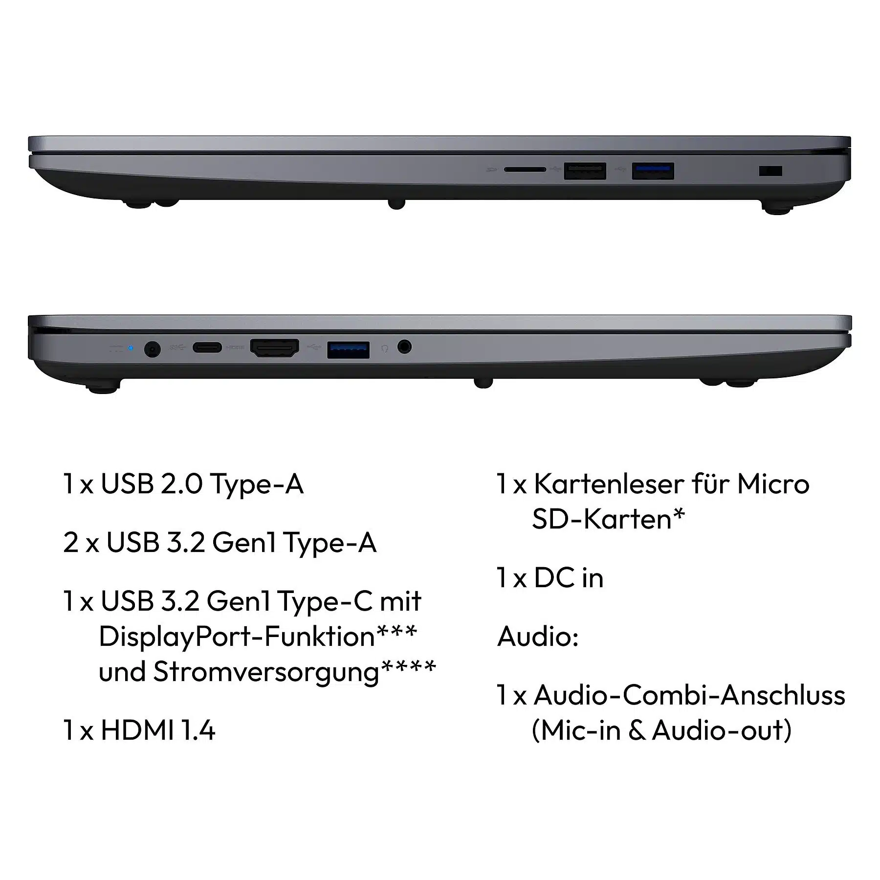 MEDION Avantum 17 E1 – 17,3 inch – AMD Ryzen™ 5 7430U – 16 GB – 512 GB – AMD Radeon™ RX Vega 7 – Windows 11 Home - obrazek 3