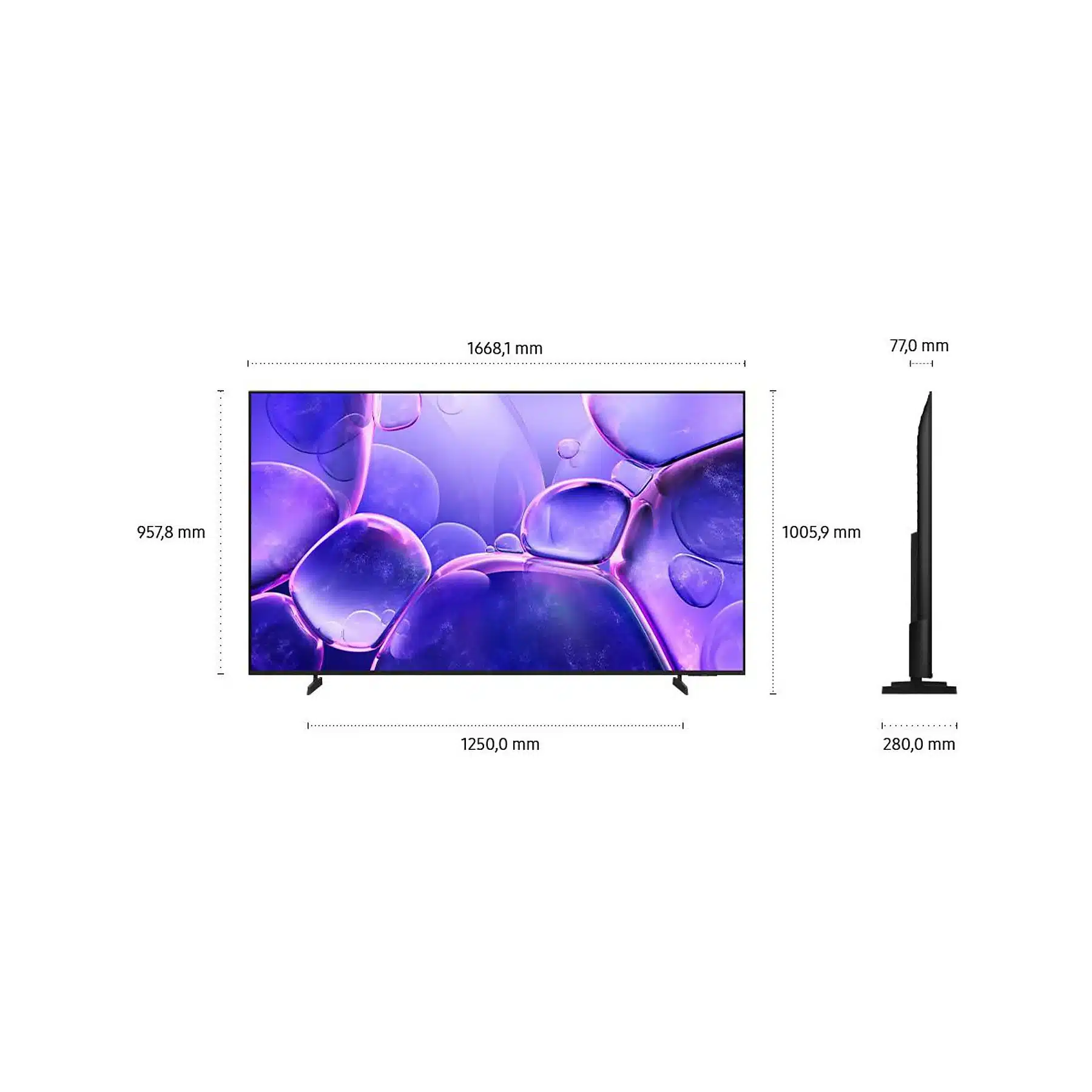 SAMSUNG GU75U8079F Crystal UHD 4K Smart TV (piatto, 75 Zoll / 189 cm, UHD 4K, SMART TV) - obrazek 9