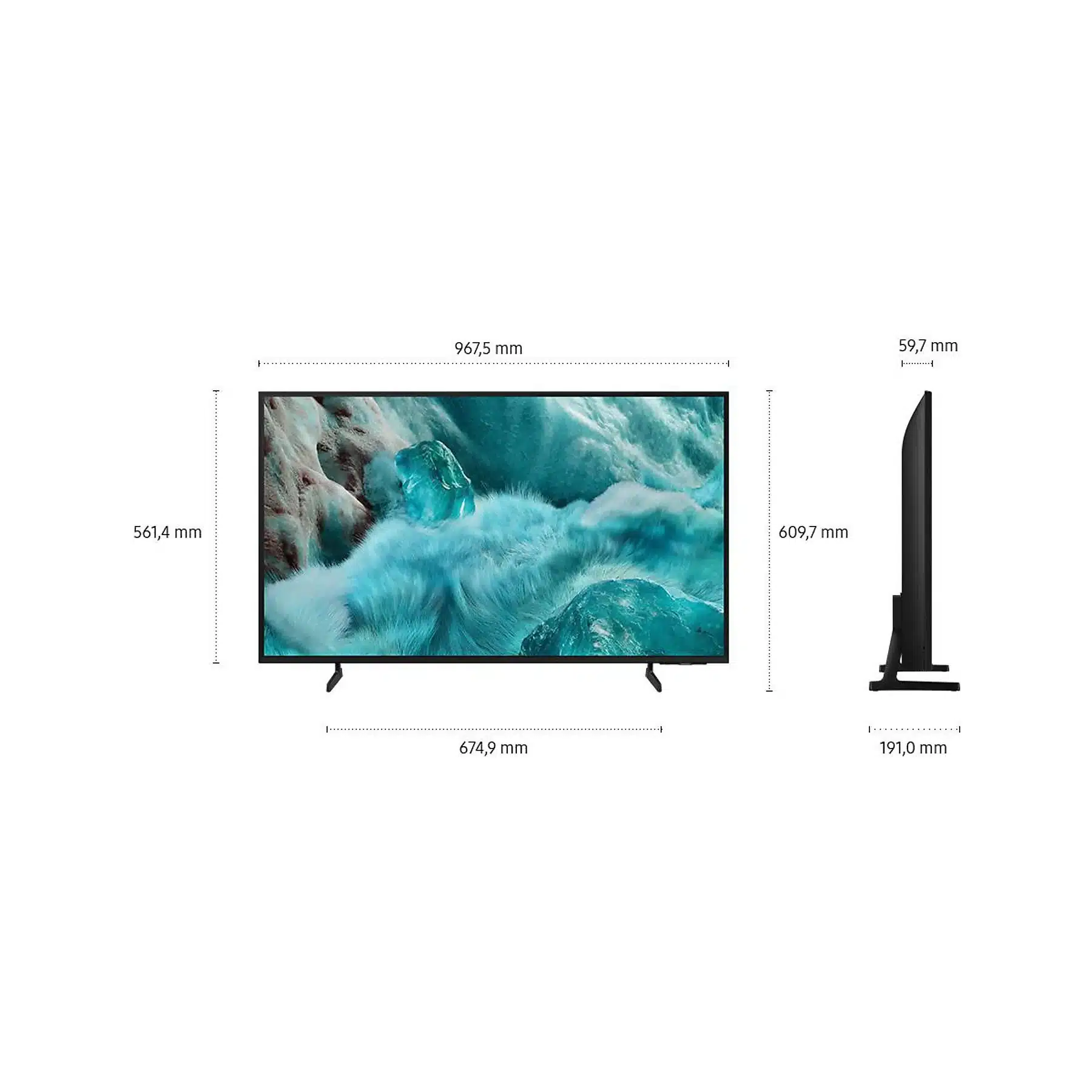 SAMSUNG GQ43Q7F QLED TV Vision AI Smart TV (Plat, 43 inch / 108 cm, UHD 4K, SMART TV) - obrazek 4