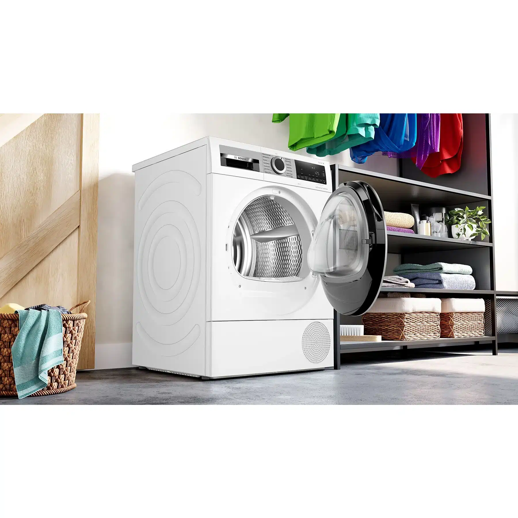 BOSCH WQG235D00 warmtepompdroger (8,0 kg, wit) - obrazek 7